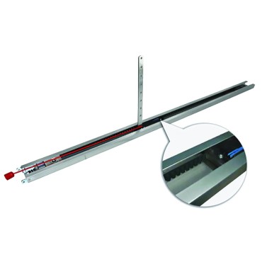 Guide rail with belt for...