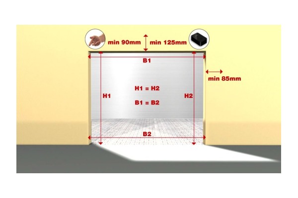 Sektionaltor Anthrazit