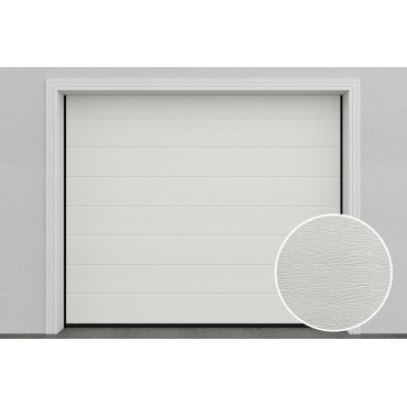 Sectional garage door White