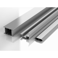 Aluminium profiles for the installation of door panels